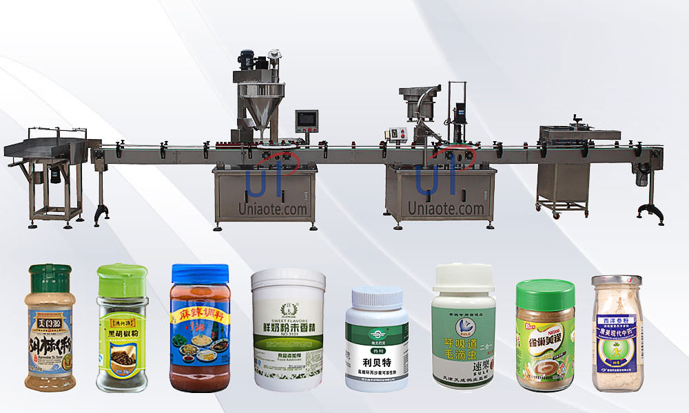 Fully Automatic Coffee Powder Filling Packing Machine Line for Bottles Jars