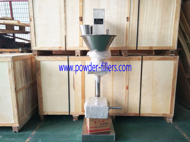 A Photo of Small Dose Semi Automatic Powder Filler Machine Pre-delivery